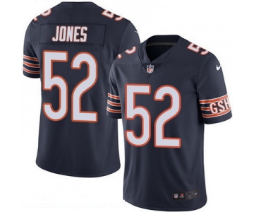 Men's Chicago Bears #52 Christian Jones Navy Blue 2016 Color Rush Stitched NFL Nike Limited Jersey