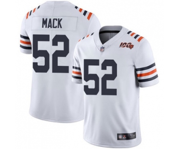 Men's Chicago Bears #52 Khalil Mack Nike White 2019 100th Season Alternate Classic Limited Jersey