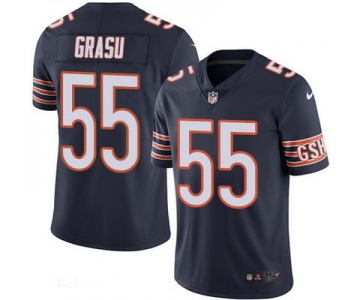Men's Chicago Bears #55 Hroniss Grasu Navy Blue 2016 Color Rush Stitched NFL Nike Limited Jersey