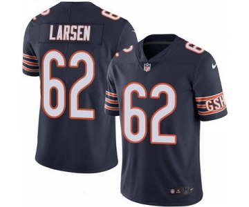 Men's Chicago Bears #62 Ted Larsen Navy Blue 2016 Color Rush Stitched NFL Nike Limited Jersey