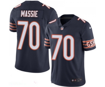 Men's Chicago Bears #70 Bobby Massie Navy Blue 2016 Color Rush Stitched NFL Nike Limited Jersey