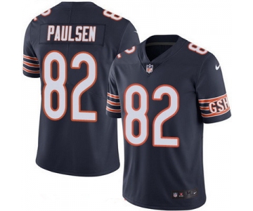 Men's Chicago Bears #82 Logan Paulsen Navy Blue 2016 Color Rush Stitched NFL Nike Limited Jersey