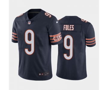 Men's Chicago Bears #9 Nick Foles Vapor Untouchable Limited Navy Nike Jersey