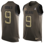 Men's Chicago Bears #9 Robbie Gould Green Salute to Service Hot Pressing Player Name & Number Nike NFL Tank Top Jersey