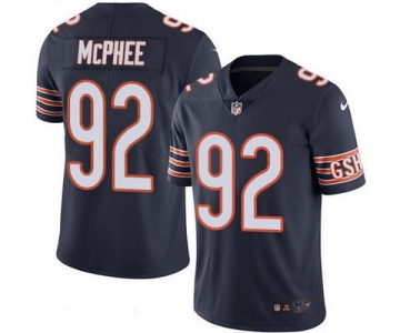 Men's Chicago Bears #92 Pernell McPhee Navy Blue 2016 Color Rush Stitched NFL Nike Limited Jersey