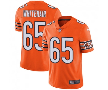 Men's Nike Chicago Bears #65 Cody Whitehair Orange Stitched Football Limited Rush Jersey