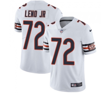 Men's Nike Chicago Bears #72 Charles Leno Jr White Stitched Football Vapor Untouchable Limited Jersey