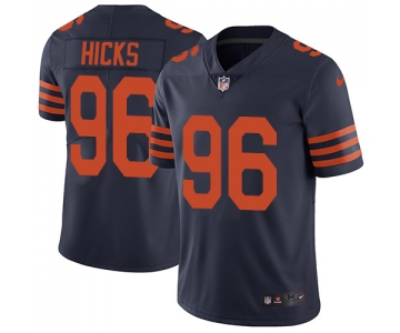 Men's Nike Chicago Bears #96 Akiem Hicks Navy Blue Alternate Stitched NFL Vapor Untouchable Limited Jersey