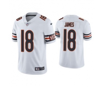 Men's White Chicago Bears #18 Jesse James Vapor untouchable Limited Stitched Jersey