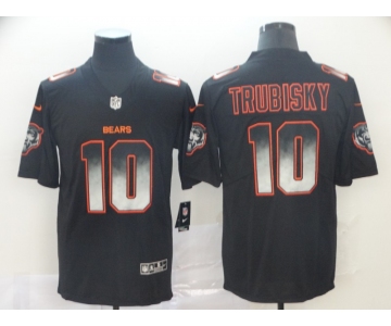 Nike Bears 10 Mitchell Trubisky Black Arch Smoke Vapor Untouchable Limited Jersey