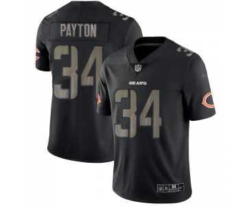 Nike Bears 34 Wlater Payton Black Vapor Impact Limited Jersey