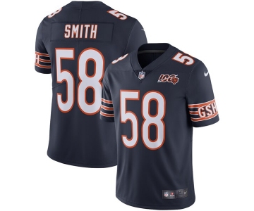 Nike Bears 58 Roquan Smith Navy NFL 100th Season Vapor Untouchable Limited Jersey