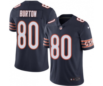 Nike Bears 80 Trey Burton Navy Blue Team Color Men's Stitched NFL Vapor Untouchable Limited Jersey