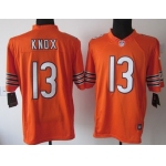 Nike Chicago Bears #13 Johnny Knox Orange Limited Jersey