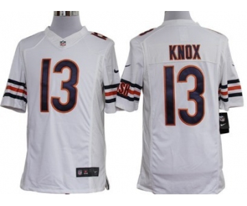 Nike Chicago Bears #13 Johnny Knox White Limited Jersey