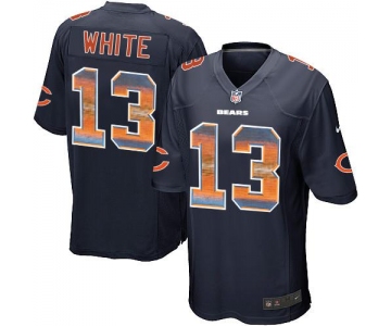 Nike Chicago Bears #13 Kevin White Navy Blue Team Color Men's Stitched NFL Limited Strobe Jersey