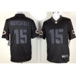 Nike Chicago Bears #15 Brandon Marshall Black Impact Limited Jersey