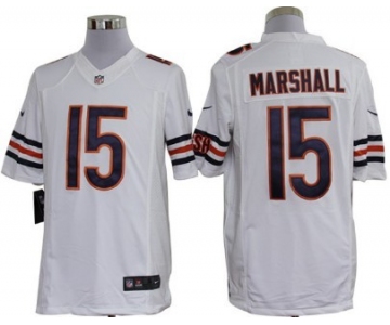 Nike Chicago Bears #15 Brandon Marshall White Limited Jersey