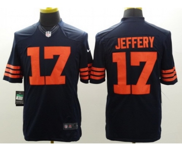 Nike Chicago Bears #17 Alshon Jeffery Blue With Orange Limited Jersey