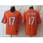 Nike Chicago Bears #17 Alshon Jeffery Orange Limited Jersey