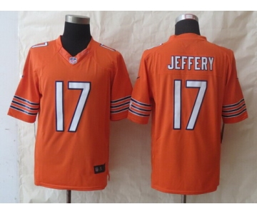 Nike Chicago Bears #17 Alshon Jeffery Orange Limited Jersey