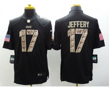 Nike Chicago Bears #17 Alshon Jeffery Salute to Service Black Limited Jersey