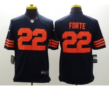 Nike Chicago Bears #22 Matt Forte Blue With Orange Limited Jersey