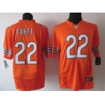 Nike Chicago Bears #22 Matt Forte Orange Limited Jersey