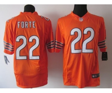 Nike Chicago Bears #22 Matt Forte Orange Limited Jersey