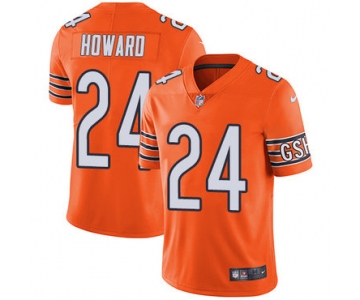 Nike Chicago Bears #24 Jordan Howard Orange Men's Stitched NFL Limited Rush Jersey
