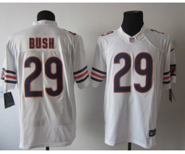 Nike Chicago Bears #29 Michael Bush White Limited Jersey