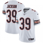 Nike Chicago Bears #39 Eddie Jackson Limited White Road Vapor Untouchable NFL Jersey