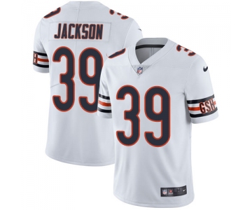 Nike Chicago Bears #39 Eddie Jackson Limited White Road Vapor Untouchable NFL Jersey
