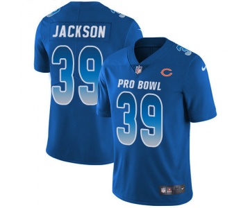 Nike Chicago Bears #39 Eddie Jackson Royal Men's Stitched NFL Limited NFC 2019 Pro Bowl Jersey