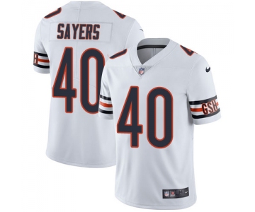 Nike Chicago Bears #40 Gale Sayers White Men's Stitched NFL Vapor Untouchable Limited Jersey