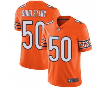 Nike Chicago Bears #50 Mike Singletary Orange Men's Stitched NFL Limited Rush Jersey