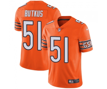 Nike Chicago Bears #51 Dick Butkus Orange Men's Stitched NFL Limited Rush Jersey
