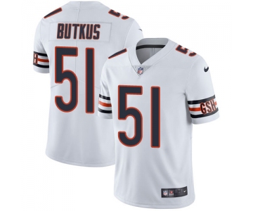 Nike Chicago Bears #51 Dick Butkus White Men's Stitched NFL Vapor Untouchable Limited Jersey