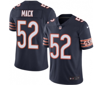 Nike Chicago Bears #52 Khalil Mack Navy Blue Team Color Men's Stitched NFL Vapor Untouchable Limited Jersey