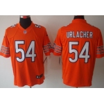 Nike Chicago Bears #54 Brian Urlacher Orange Limited Jersey