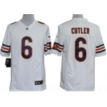 Nike Chicago Bears #6 Jay Cutler White Limited Jersey