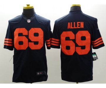 Nike Chicago Bears #69 Jared Allen Blue With Orange Limited Jersey