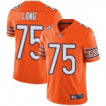 Nike Chicago Bears #75 Kyle Long Orange Men's Stitched NFL Limited Rush Jersey