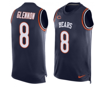 Nike Chicago Bears #8 Mike Glennon Navy Blue Team Color Men's Stitched NFL Limited Tank Top Jersey