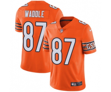 Nike Chicago Bears #87 Tom Waddle Orange Men's Stitched NFL Limited Rush Jersey