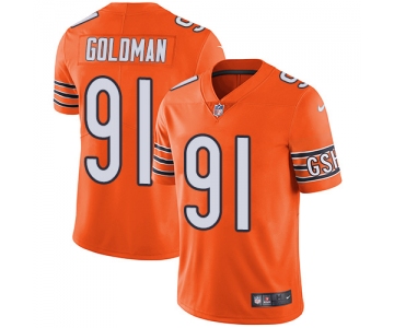 Nike Chicago Bears #91 Eddie Goldman Orange Men's Stitched NFL Limited Rush Jersey