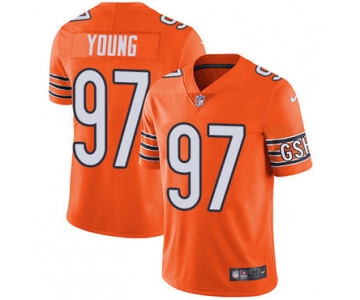 Nike Chicago Bears #97 Willie Young Orange Men's Stitched NFL Limited Rush Jersey