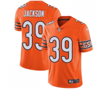 Nike Chicago Bears Men's #39 Eddie Jackson Limited Orange Rush Vapor Untouchable NFL