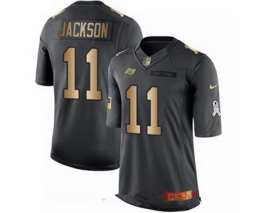 Men's Tampa Bay Buccaneers #11 DeSean Jackson Anthracite Gold 2016 Salute To Service Stitched NFL Nike Limited Jersey