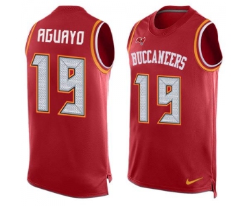 Men's Tampa Bay Buccaneers #19 Roberto Aguayo Red Hot Pressing Player Name & Number Nike NFL Tank Top Jersey